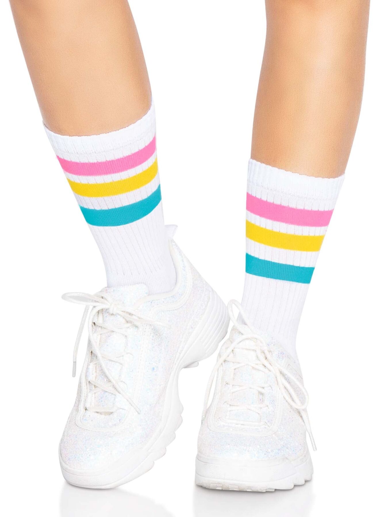 Leg Avenue Pride crew socks Pansexual