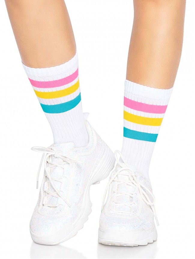  Leg Avenue Pride crew socks Pansexual