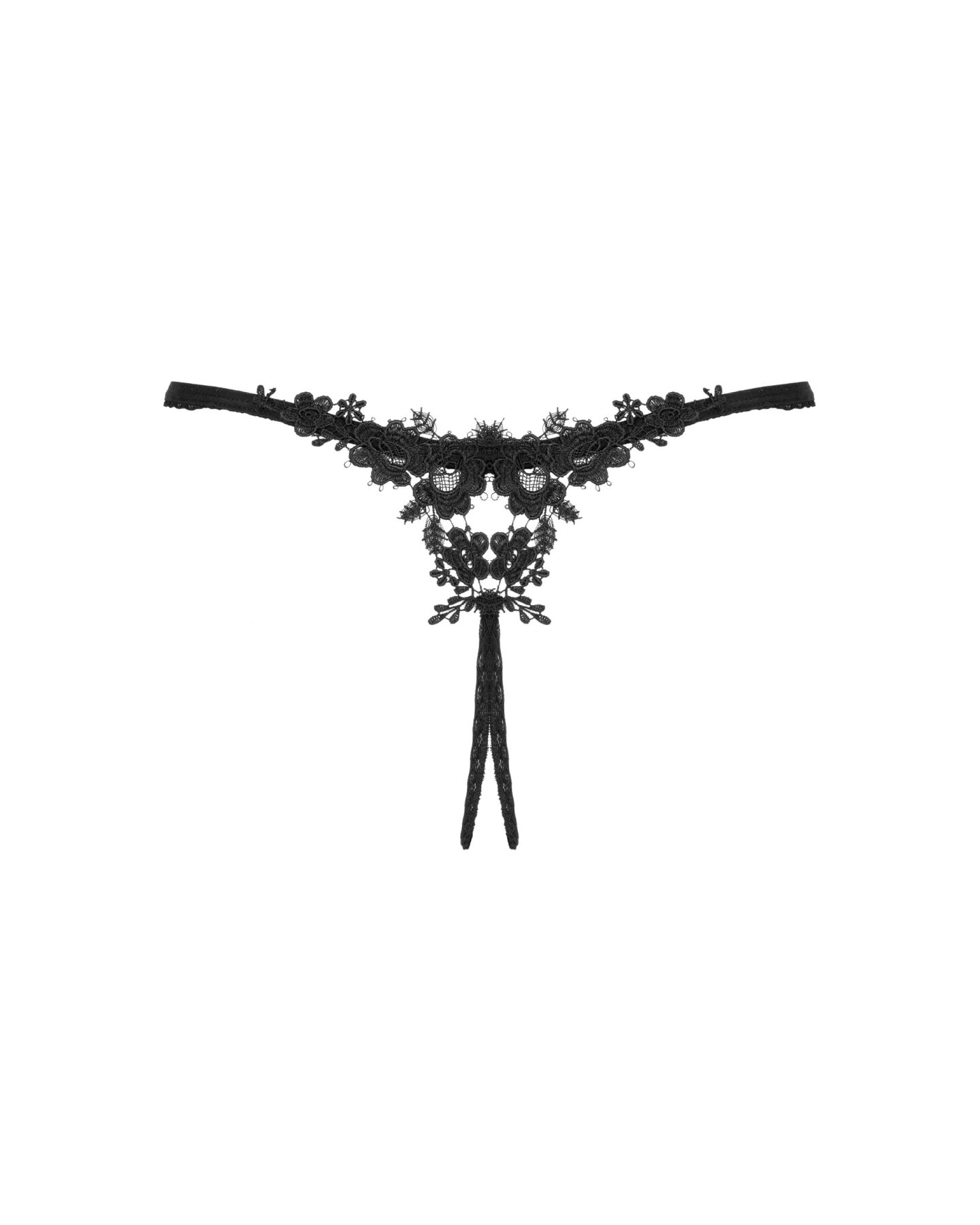     Obsessive Celia Noir crotchless thong