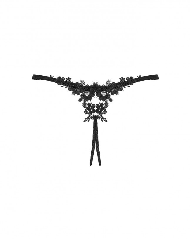     Obsessive Celia Noir crotchless thong
