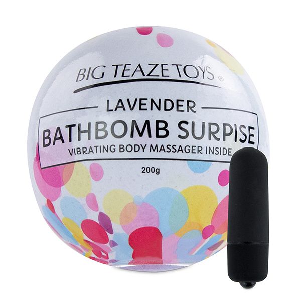      — Big Teaze Toys Bath Bomb Surprise with Vibrating Body Massager Laven