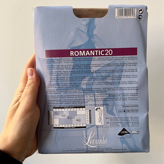  LEVANTE  ROMANTIC 20 autoreggente (DORE 4)