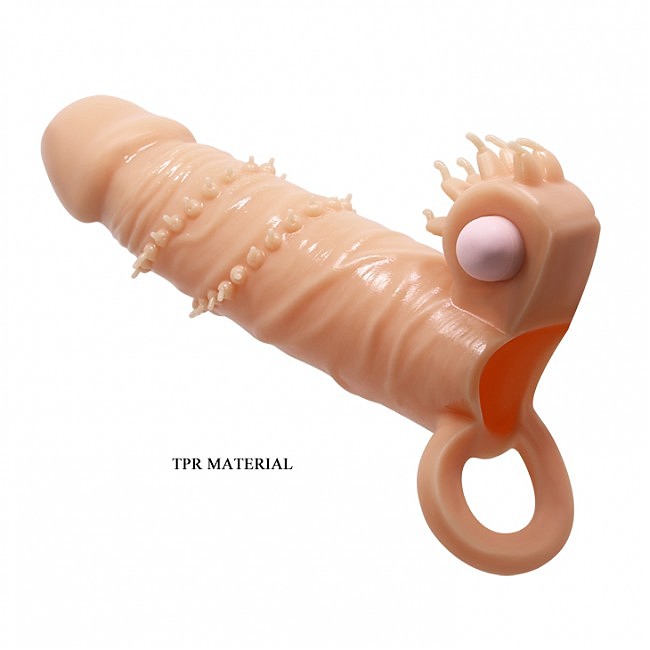 ����������� ����� ������� �� �����  Pretty Love Connor Vibrating Penis Sleeve Flesh