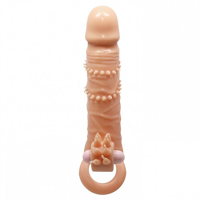 ����������� ����� ������� �� �����  Pretty Love Connor Vibrating Penis Sleeve Flesh