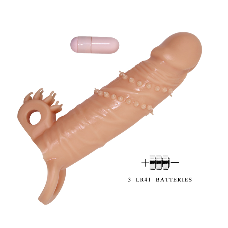 ����������� ����� ������� �� �����  Pretty Love Connor Vibrating Penis Sleeve Flesh