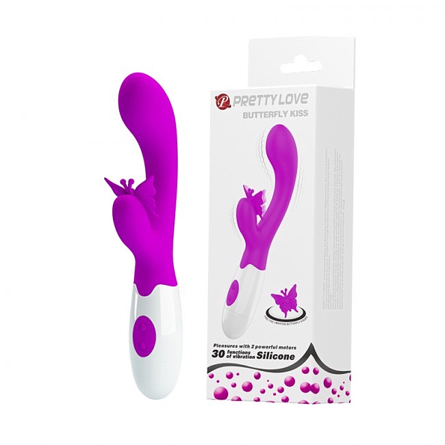   Pretty Love Butterfly Kiss Vibrator Purple