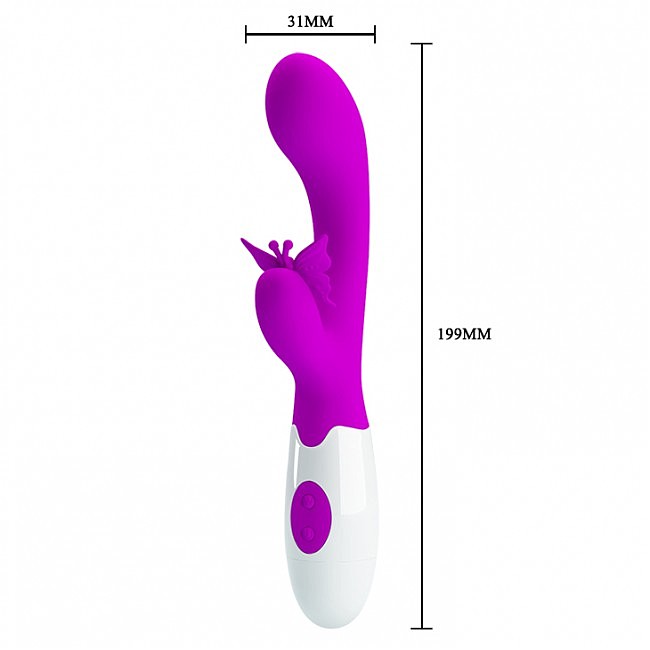   Pretty Love Butterfly Kiss Vibrator Purple