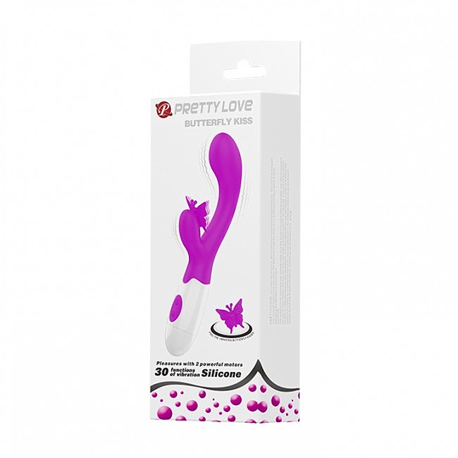   Pretty Love Butterfly Kiss Vibrator Purple