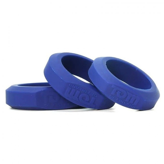   Tom of Finland 3 Piece Silicone Cock Ring Set