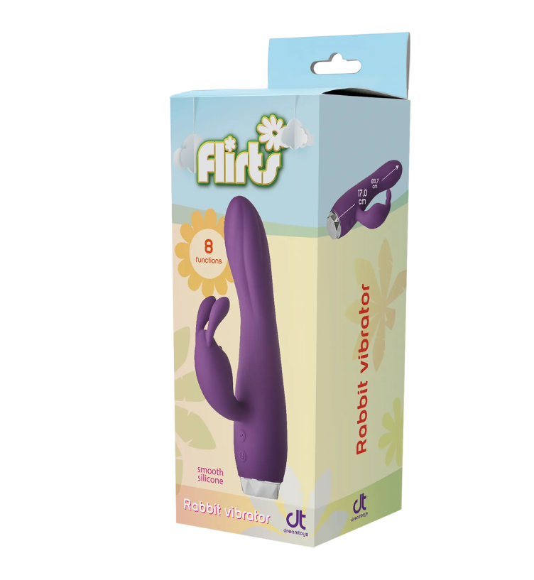 - Dream Toys FLIRTS RABBIT VIBRATOR PURPLE