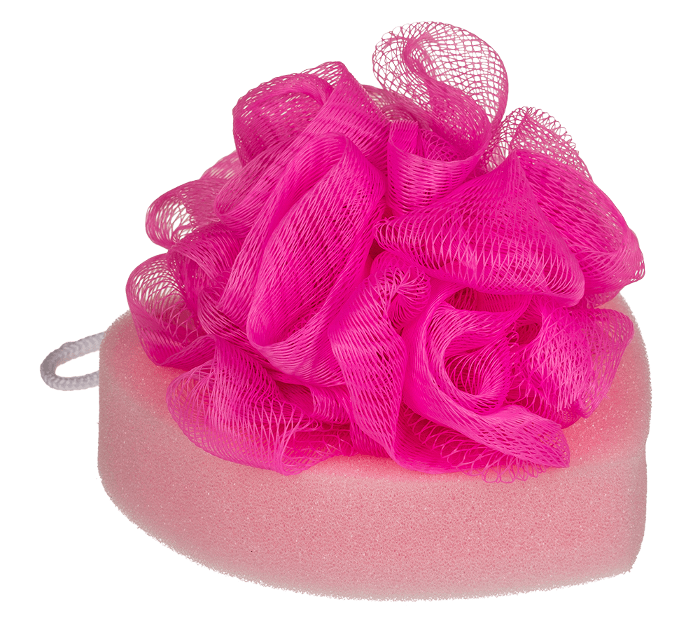    Bath Sponge Heart, 12 