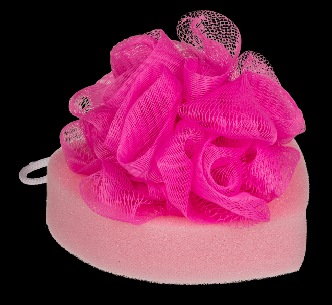    Bath Sponge Heart, 12 