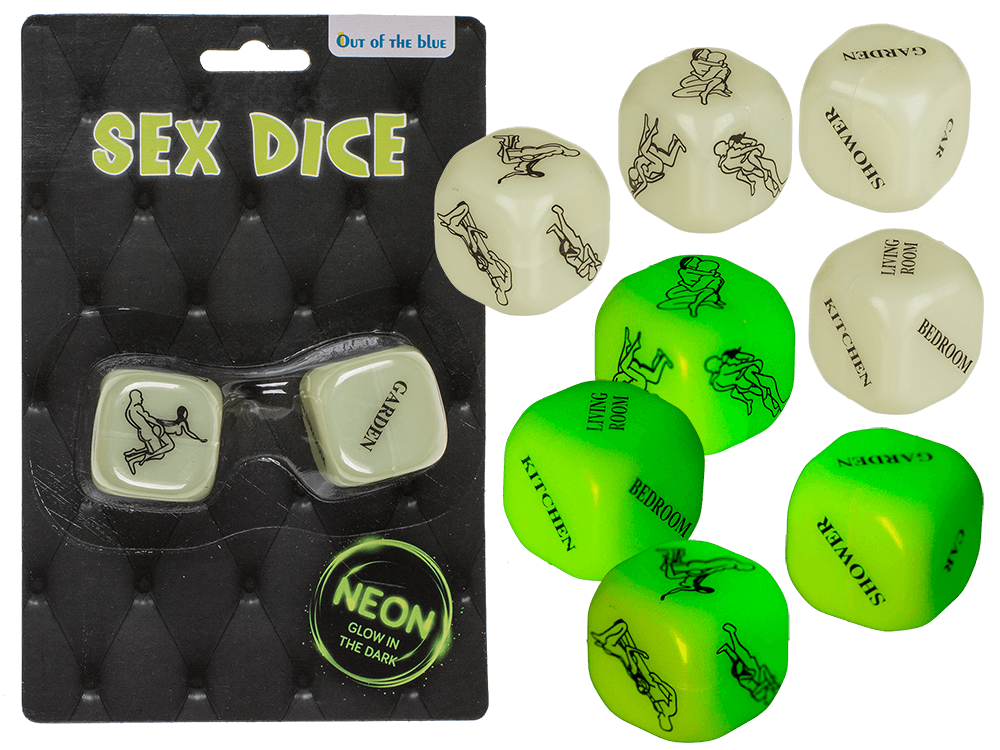   Sex Dice Kamasutra Neon, 2 