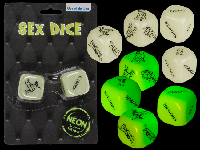   Sex Dice Kamasutra Neon, 2 