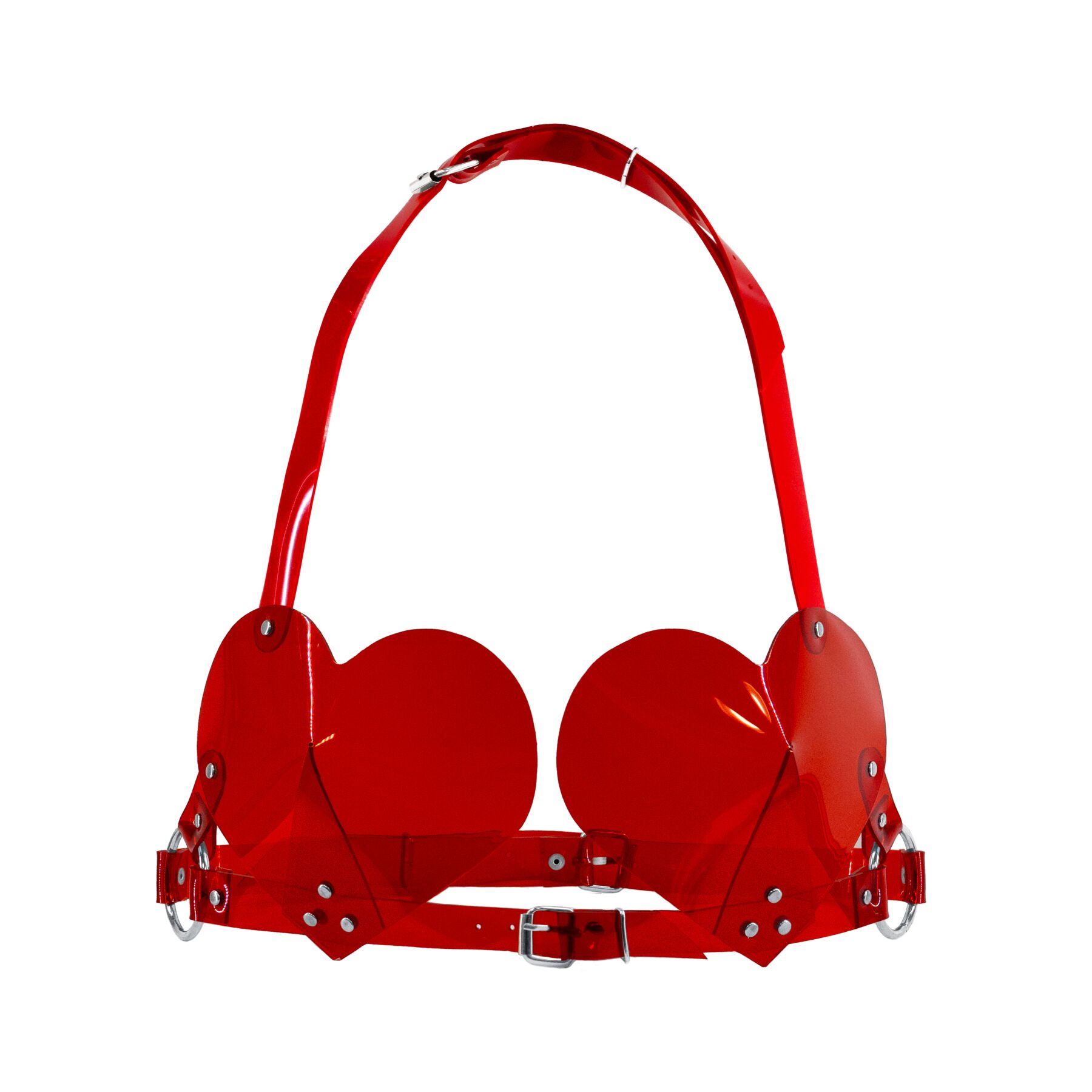    Feral Feelings Hearts Bra Trasparent