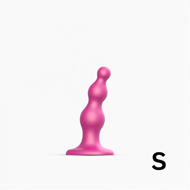    Strap-On-Me Dildo Plug Beads Framboise S