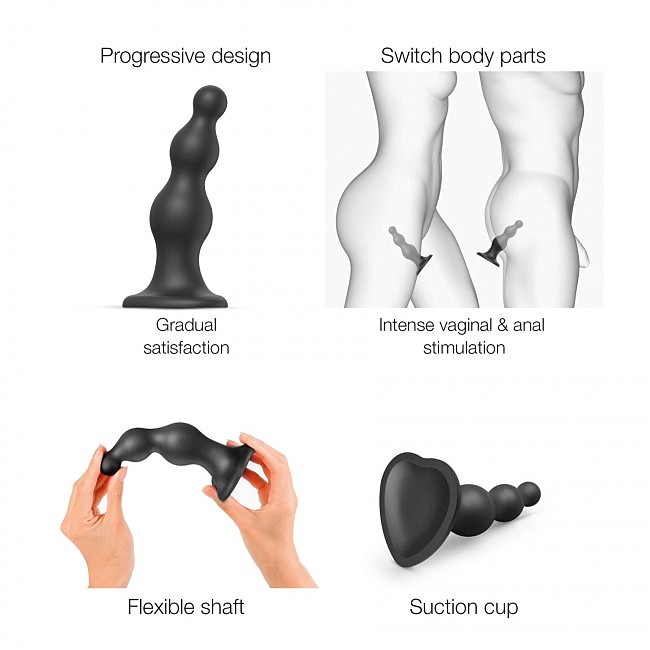    Strap-On-Me Dildo Plug Beads M
