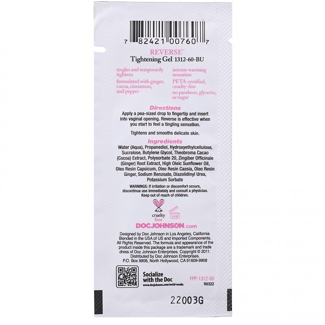      Doc Johnson Reverse Tightening Gel For Women