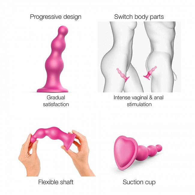    Strap-On-Me Dildo Plug Beads,  XXL