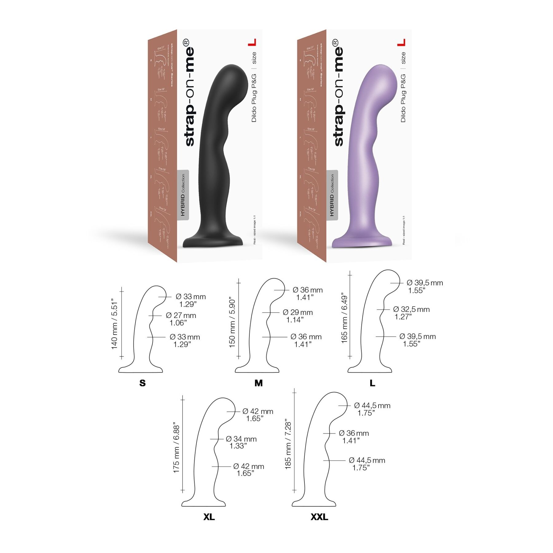    Strap-On-Me Dildo Plug P&G XXL