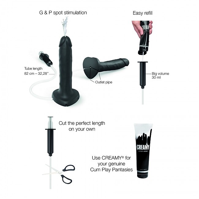   Strap-On-Me Squirting Cum Dildo Realistic, 3,5 , 