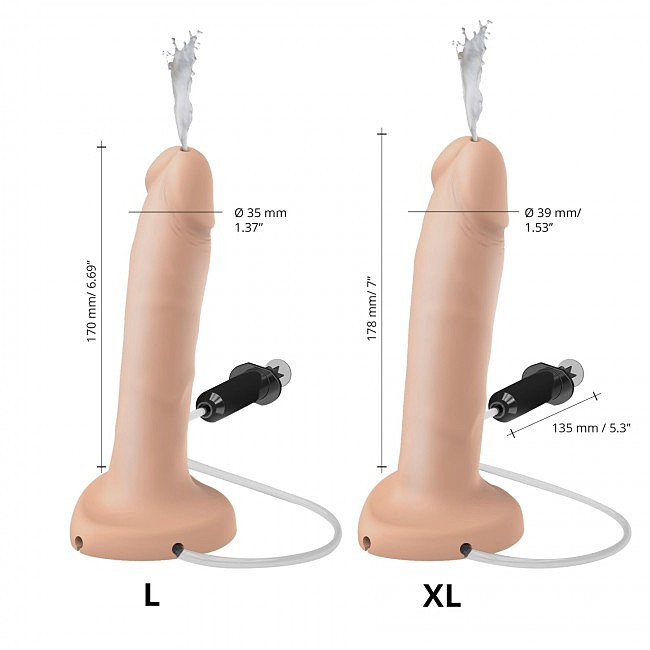   Strap-On-Me Squirting Cum Dildo Realistic Flash  XL 3,9 
