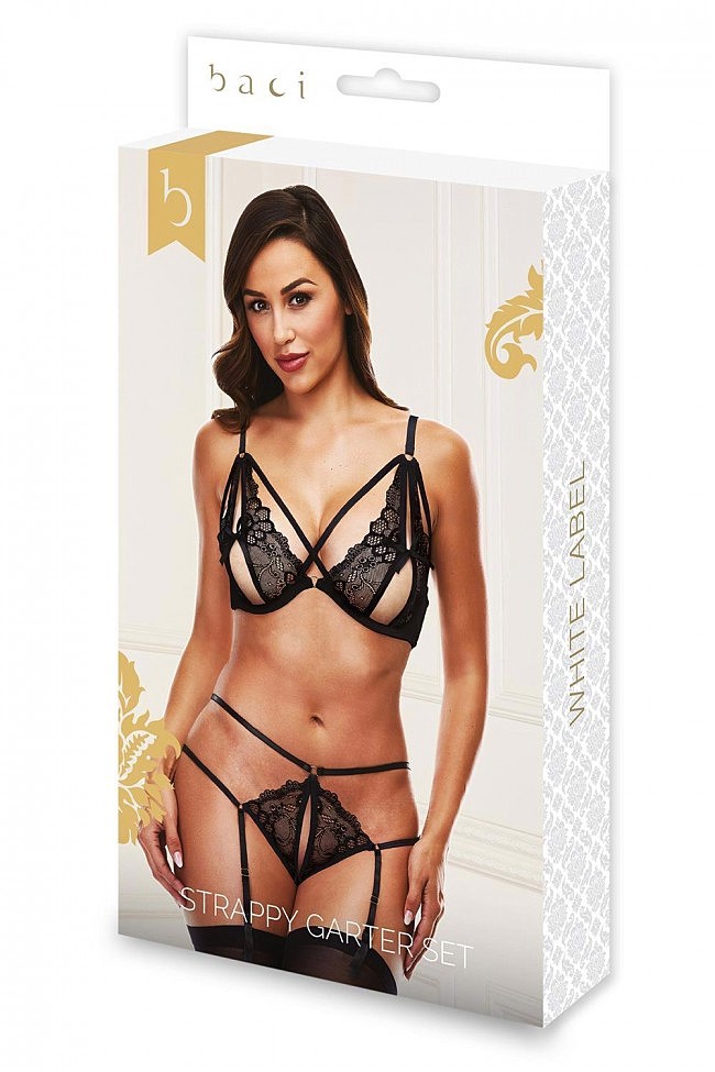   STRAPPY GARTER SET BLACK