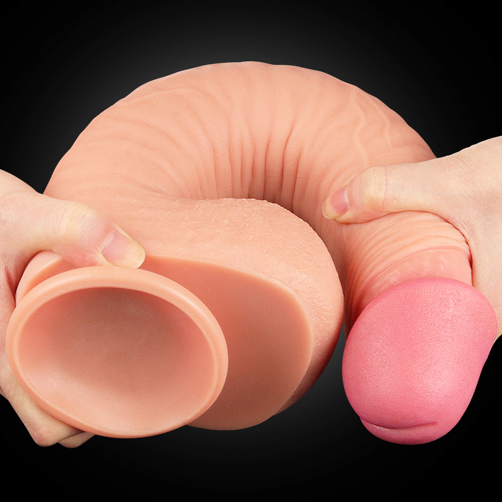  Dual-Layered Silicone Cock 12» Flesh, 5,3 