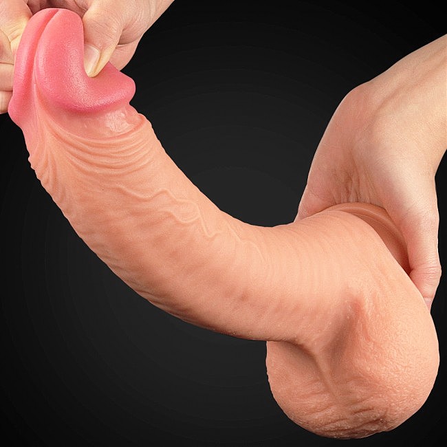  Dual-Layered Silicone Cock 12» Flesh, 5,3 