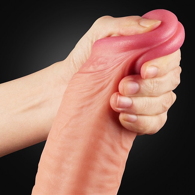  Dual-Layered Silicone Cock 12» Flesh, 5,3 