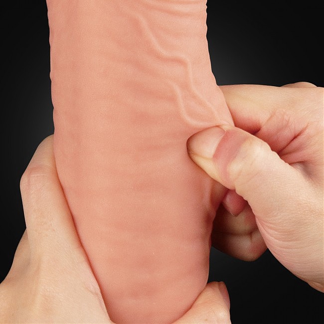  Dual-Layered Silicone Cock 12» Flesh, 5,3 