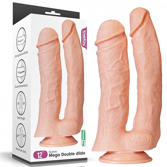   12' King-sized Dildo Flesh, 6,8 
