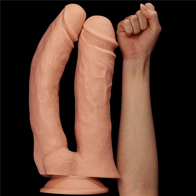   12' King-sized Dildo Flesh, 6,8 