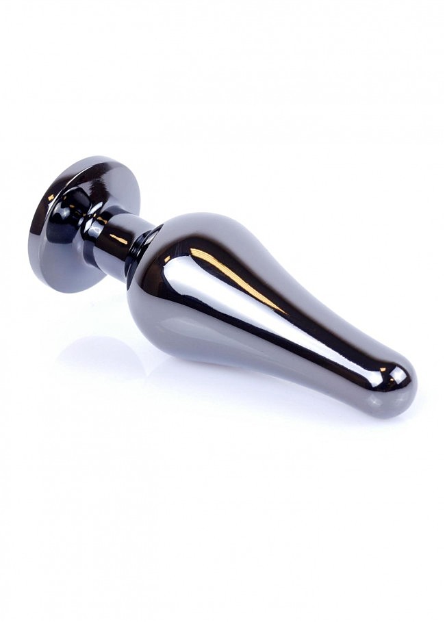    Jewellery Dark Silver Butt Plug Light Blue