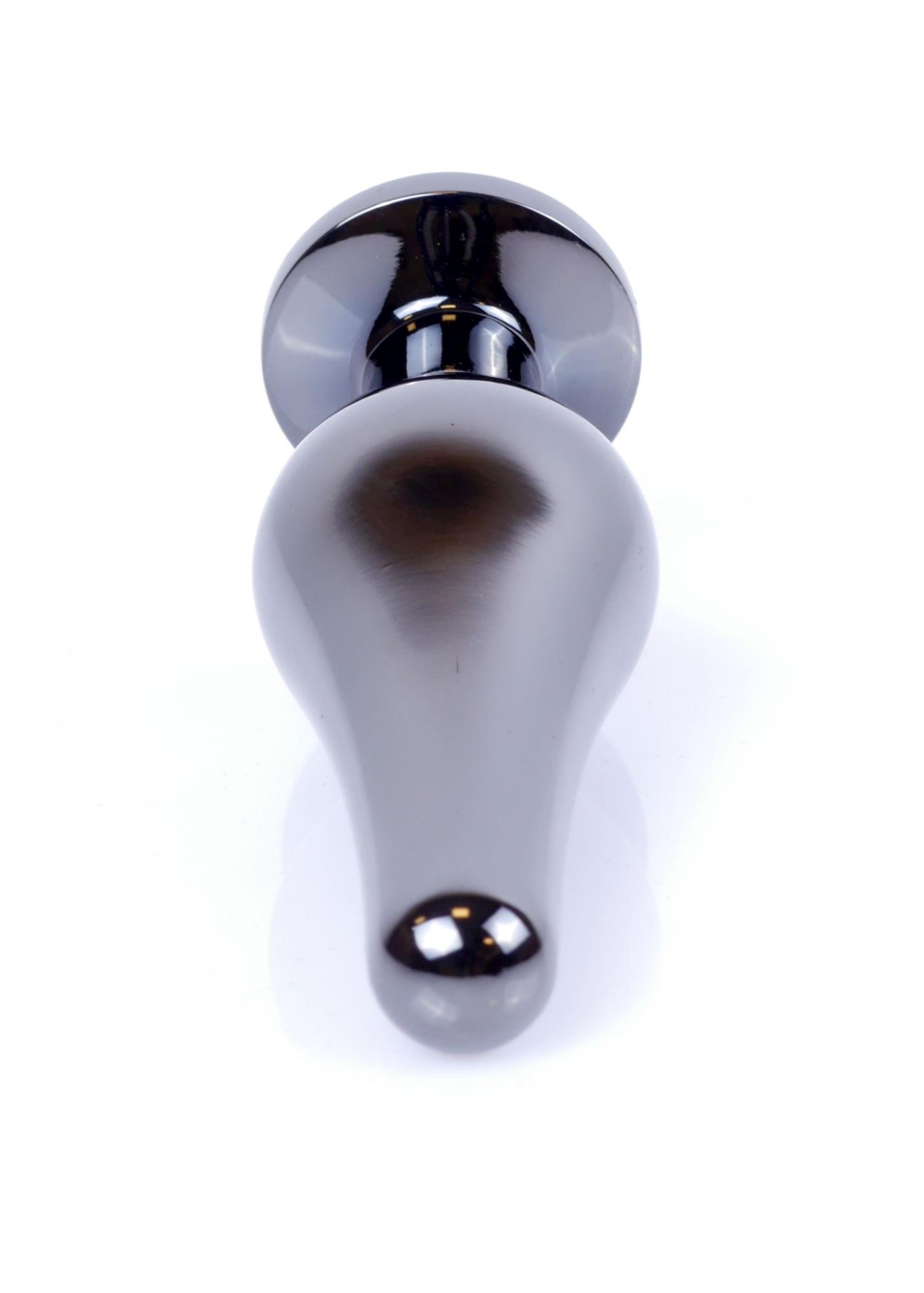    Jewellery Dark Silver Butt Plug Light Blue