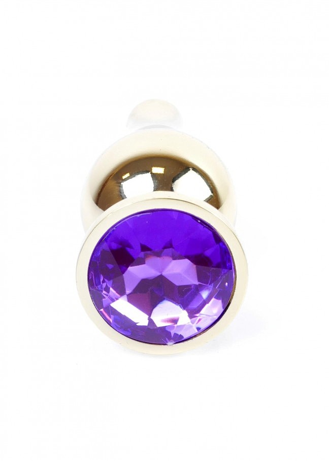    Jewellery Gold Butt Plug Light Blue BOSS, 3 