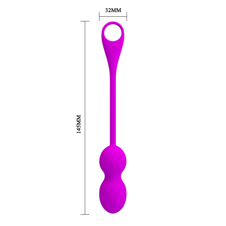  Pretty Love Elvira Phone Control Vibro Balls Purple