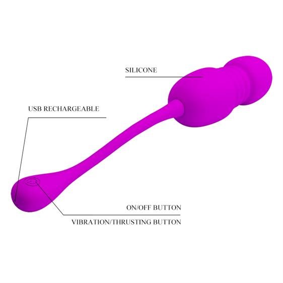  Pretty Love Callie Thrusting Stimulator Purple,  