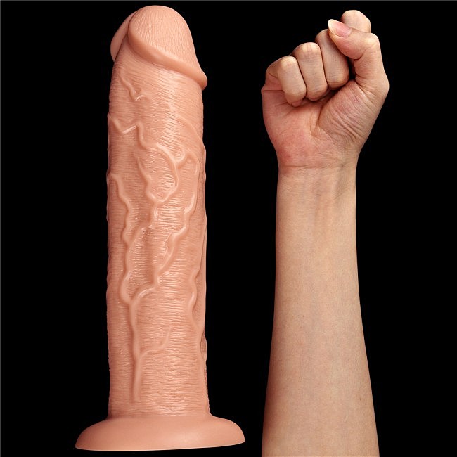������������� � 11' King-Sized Realistic Long Dildo 11&raquo; Flesh � ���������