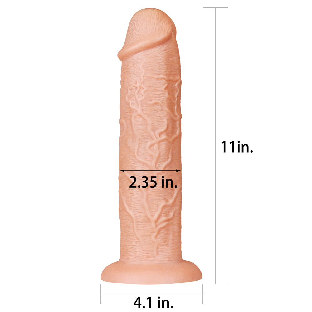 ������������� � 11' King-Sized Realistic Long Dildo 11&raquo; Flesh �������