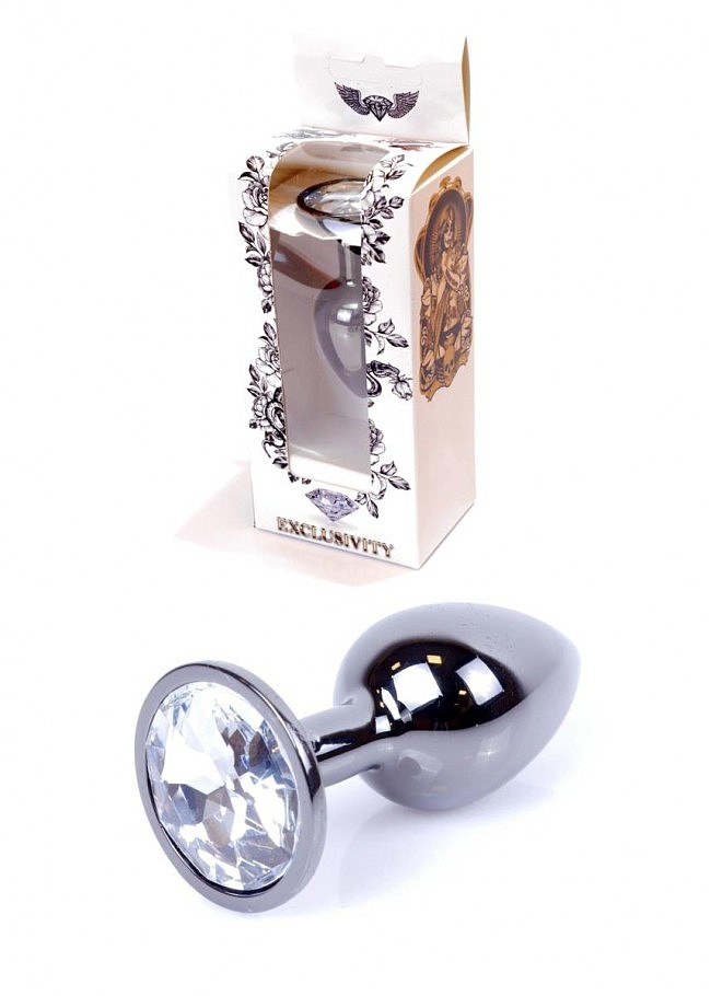    Jewellery Dark Silver PLUG Clear, 2,7 