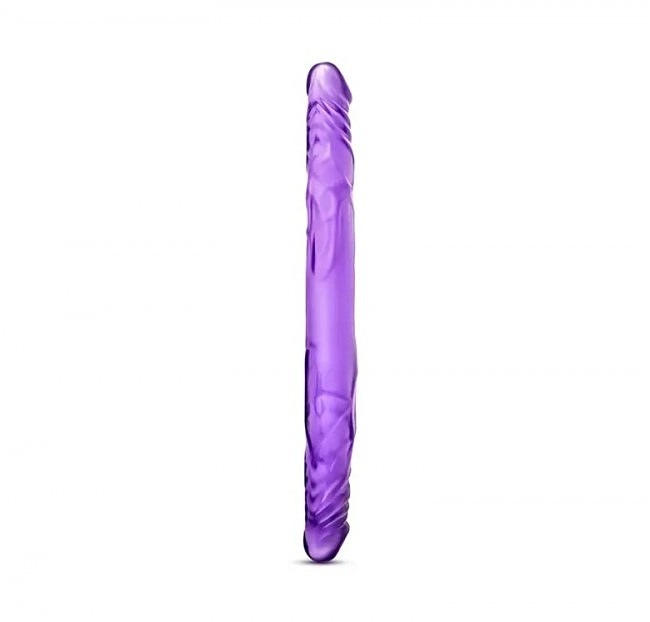   b yours 18inch double dildo purple