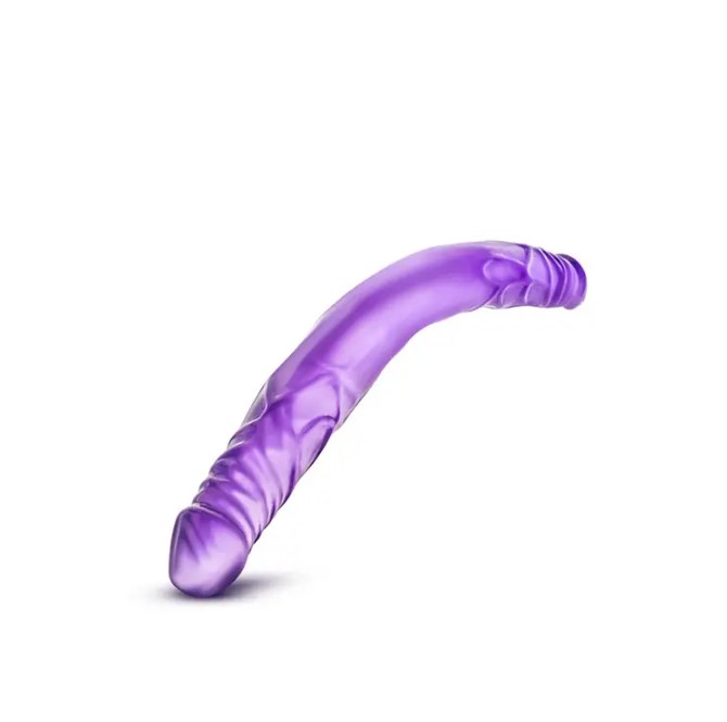   b yours 18inch double dildo purple