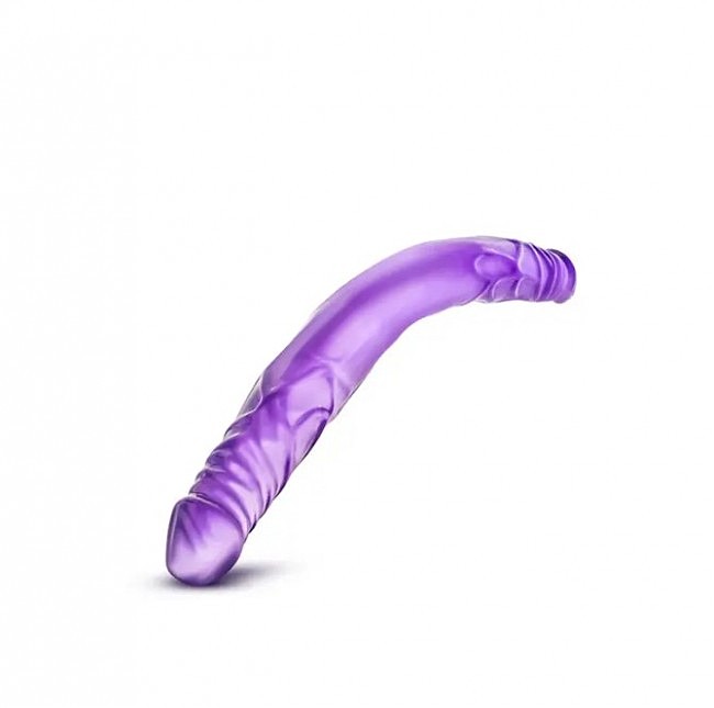   b yours 18inch double dildo purple