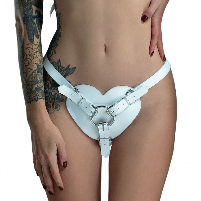 -      Feral Feelings  Hearts Strap-on Belt