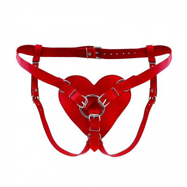 -      Feral Feelings  Hearts Strap-on Belt