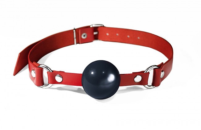   Feral Feelings Silicon Ball Gag Red/Black
