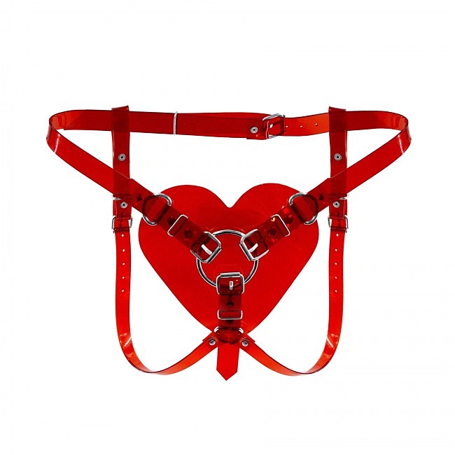     Feral Feelings Hearts Strap-on Belt Trasparent