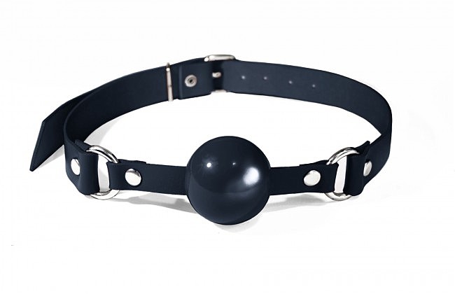   Feral Feelings Silicon Ball Gag Black/Black