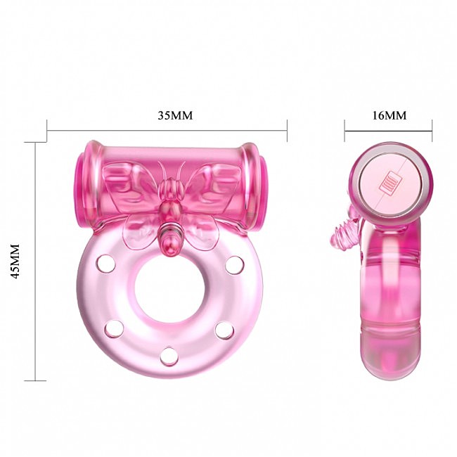   Vibration and condom ring Pink